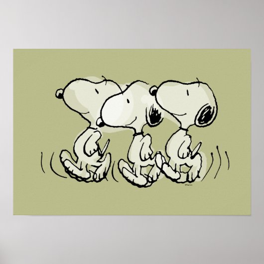pinda's | Snoopy Walking Tall Poster (Voorkant)