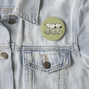 pinda's Snoopy Walking Tall Ronde Button 5,7 Cm
