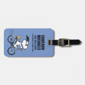 pinda's | Snoopy & Woodstock Bicycle Bagagelabel (Voorkant horizontaal)