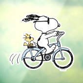 pinda's | Snoopy & Woodstock Bicycle Raamsticker (Vel 3)