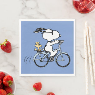 pinda's   Snoopy & Woodstock Bicycle Servet