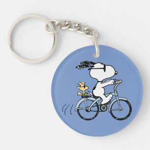 pinda's   Snoopy & Woodstock Bicycle Sleutelhanger