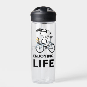 pinda's   Snoopy & Woodstock Bicycle Waterfles