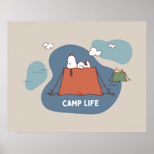 pinda's   Snoopy & Woodstock Camp Life Poster