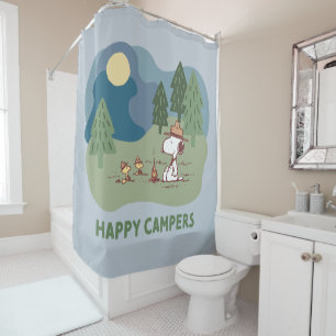 pinda's   Snoopy & Woodstock Camp Site Douchegordijn