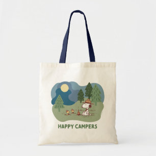 pinda's Snoopy & Woodstock Camp Site Tote Bag