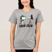 pinda's | Snoopy & Woodstock Camping Tri-Blend Shirt (Voorkant)