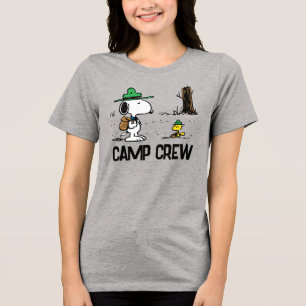 pinda's   Snoopy & Woodstock Camping Tri-Blend Shirt