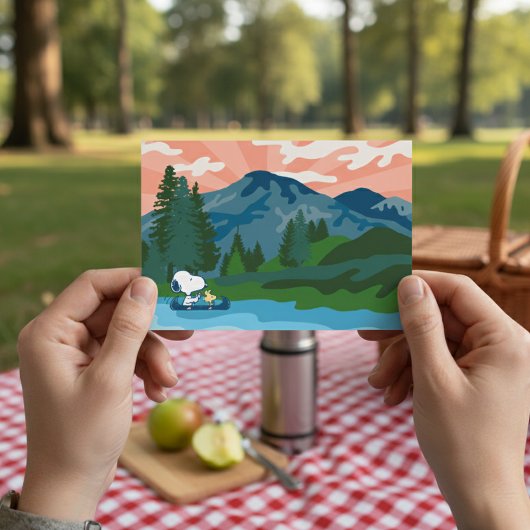 pinda's | Snoopy & Woodstock Canoe Briefkaart