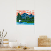 pinda's | Snoopy & Woodstock Canoe Poster (Keuken)