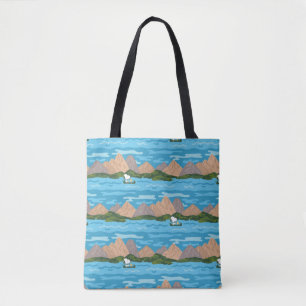 pinda's Snoopy & Woodstock Canoe Ride Pattern Draagtas