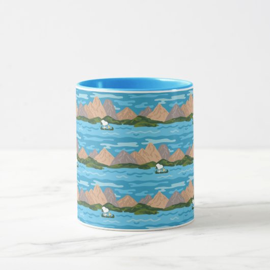 pinda's | Snoopy & Woodstock Canoe Ride Pattern Mok (Midden)