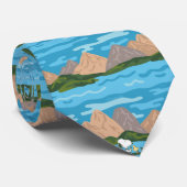 pinda's | Snoopy & Woodstock Canoe Ride Pattern Stropdas (Opgerold)