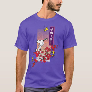 pinda's Snoopy & Woodstock Cherry Blossom Branch T-shirt