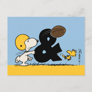 pinda's   Snoopy & Woodstock Football Briefkaart
