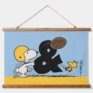 pinda's Snoopy & Woodstock Football Hangend Wandkleed
