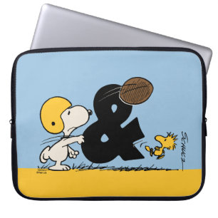 pinda's   Snoopy & Woodstock Football Laptop Sleeve