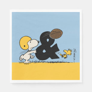 pinda's   Snoopy & Woodstock Football Servet