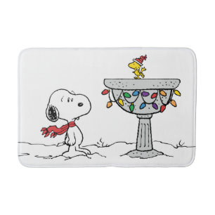 pinda's   Snoopy & Woodstock Frozen Birdbath Badmat