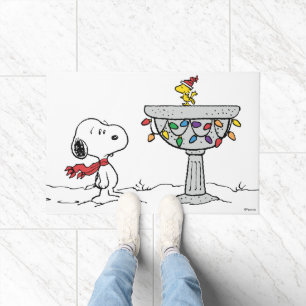 pinda's   Snoopy & Woodstock Frozen Birdbath Deurmat
