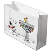 pinda's | Snoopy & Woodstock Frozen Birdbath Groot Cadeauzakje (Voorkant Gekanteld)