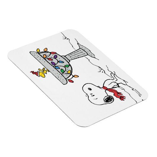 pinda's | Snoopy & Woodstock Frozen Birdbath Magneet (Rechterzijde)