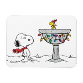 pinda's | Snoopy & Woodstock Frozen Birdbath Magneet (Horizontaal)