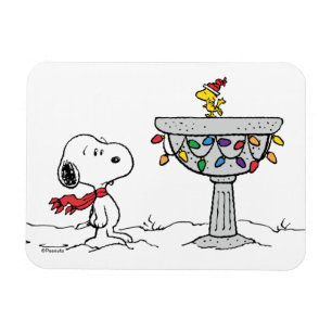 pinda's   Snoopy & Woodstock Frozen Birdbath Magneet