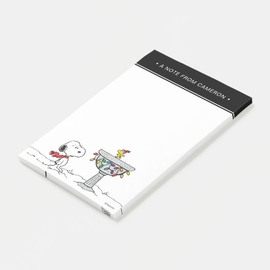 pinda's | Snoopy & Woodstock Frozen Birdbath Post-it® Notes (Schuin)