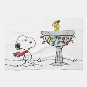 pinda's   Snoopy & Woodstock Frozen Birdbath Theedoek