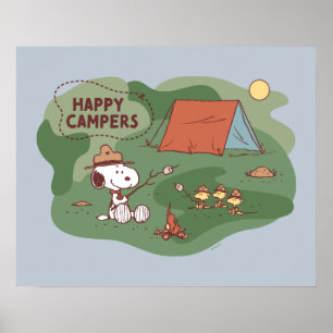 pinda's   Snoopy & Woodstock Happy Campers 2 Poster