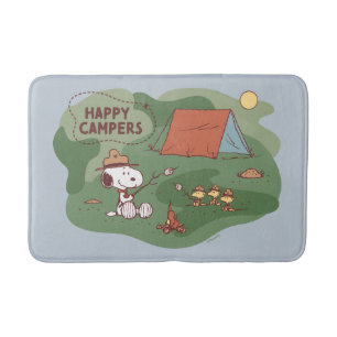 pinda's   Snoopy & Woodstock Happy Campers Badmat
