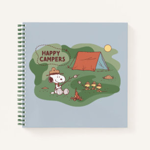 pinda's   Snoopy & Woodstock Happy Campers Notitieboek