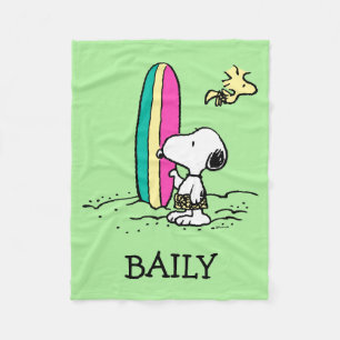 pinda's Snoopy & Woodstock High Tide Fleece Deken