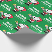 pinda's | Snoopy & Woodstock Ho Ho | Jouw namen to Cadeaupapier (Hoek)