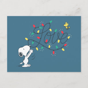 pinda's   Snoopy & Woodstock Holiday Decorting Feestdagenkaart