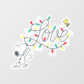 pinda's | Snoopy & Woodstock Holiday Decorting Raamsticker (Vel)