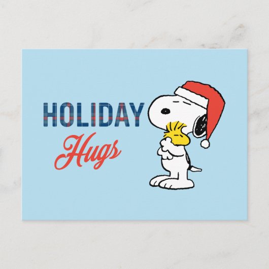 pinda's | Snoopy & Woodstock Holiday Hugs Briefkaart (Voorkant)