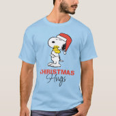 pinda's | Snoopy & Woodstock Holiday Hugs T-shirt (Voorkant)