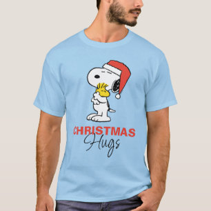 pinda's Snoopy & Woodstock Holiday Hugs T-shirt