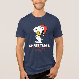 pinda's   Snoopy & Woodstock Holiday Hugs Tri-Blend Shirt