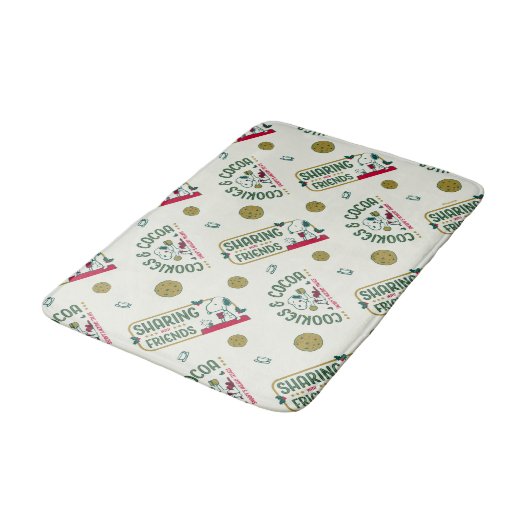 pinda's | Snoopy & Woodstock Hot Cocoa Pattern Badmat (Gekanteld)