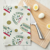 pinda's | Snoopy & Woodstock Hot Cocoa Pattern Theedoek (Quarter Fold)