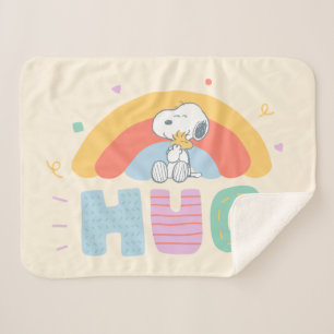 pinda's   Snoopy & Woodstock Hug Sherpa Deken