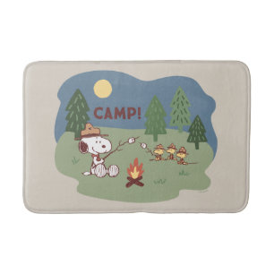 pinda's   Snoopy & Woodstock in de Campfire Badmat