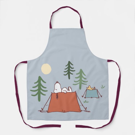 pinda's | Snoopy & Woodstock | Jouw namen toevoege Schort (Voorkant)