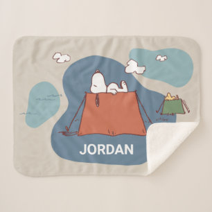 pinda's   Snoopy & Woodstock   Jouw namen toevoege Sherpa Deken
