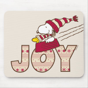 pinda's   Snoopy & Woodstock Joy Sled Ride Muismat
