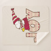pinda's | Snoopy & Woodstock Joy Sled Ride Sherpa Deken (Voorkant (horizontaal))