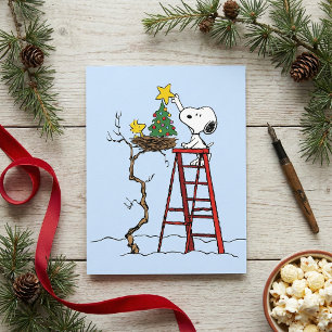 pinda's   Snoopy & Woodstock - kerstboom Briefkaart